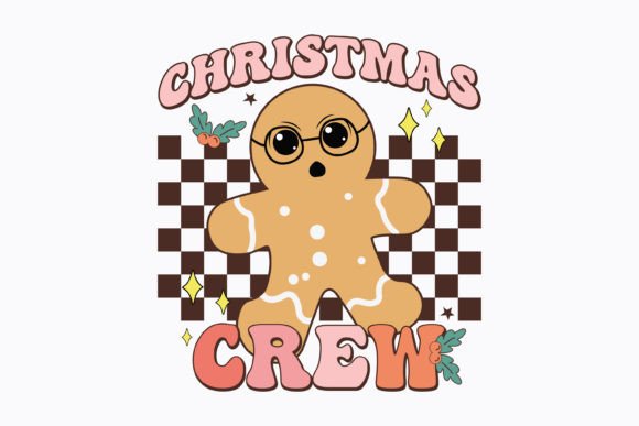 Christmas Crew Retro SVG for Crafts and Graphics