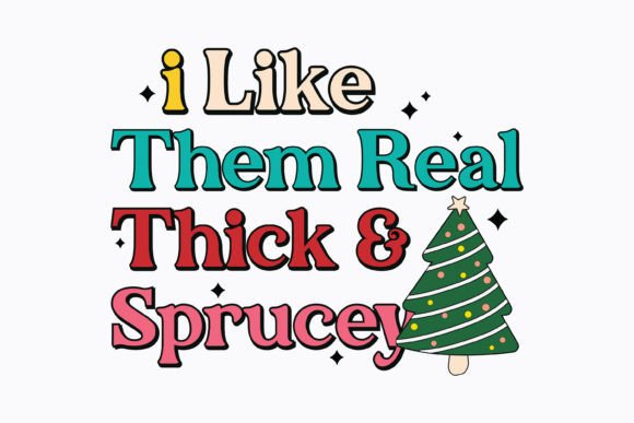 Christmas I Like Them Real Retro Svg: Graphics for Crafts