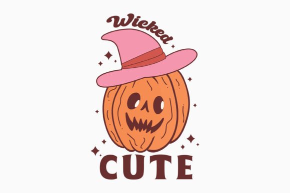 Halloween Wicked Cute Retro Svg for Graphics and Crafts