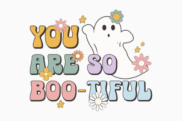 Halloween You Are so Boo Tiful Retro: Graphics for Crafts