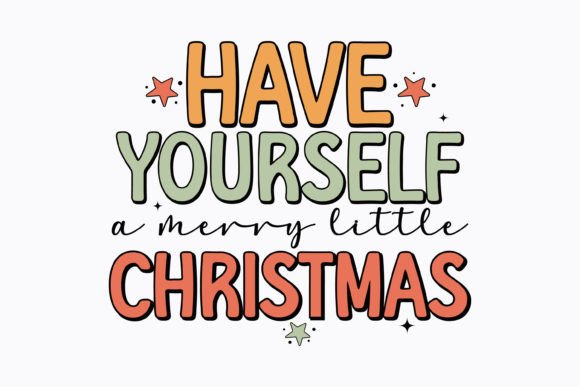 Have Yourself a Merry Retro Christmas Graphics for Crafts