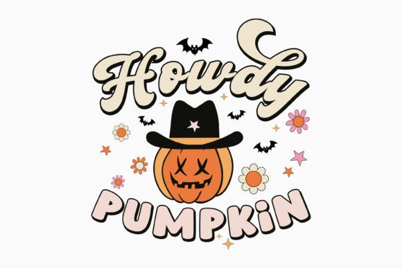 Howdy Pumpkin Halloween Graphics for Crafts