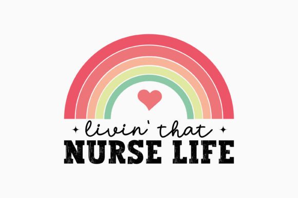 Livin That Nurse Life Retro Nurse Svg: Graphics for Crafts