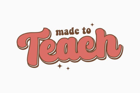 Made to Teach Retro Graphics for Crafts & Web