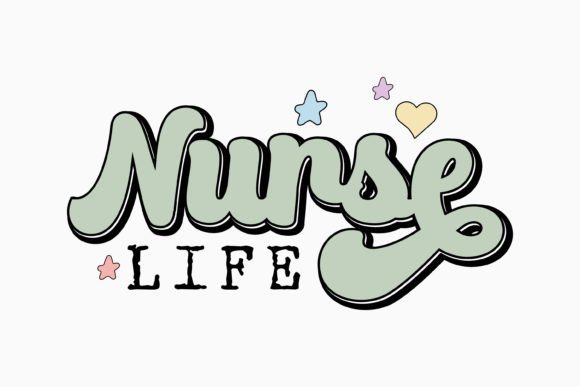 Nurse Life Retro Nurse Svg for Graphics and Crafts