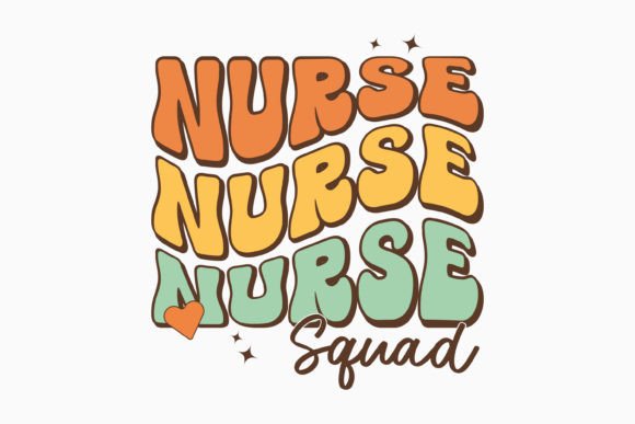 Nurse Squad Retro Nurse: Graphics for Crafts