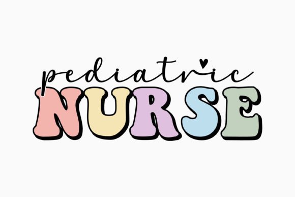 Pediatric Nurse Retro Nurse Svg: Graphics for Crafts