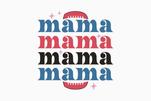 Retro Baseball Mama SVG: Graphics for Crafts
