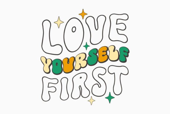Retro Valentine’s Day SVG Love Yourself: Graphics for Crafts