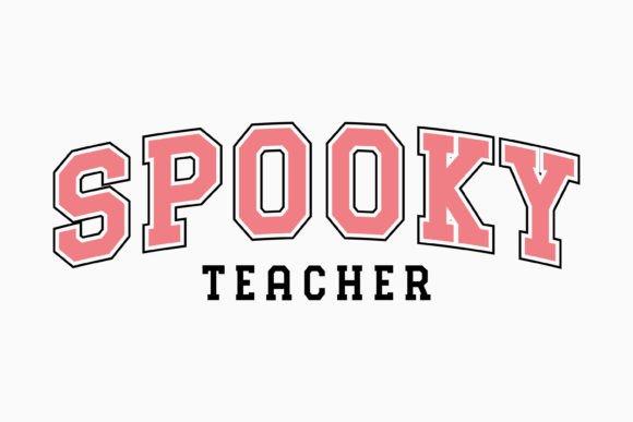 Spooky Teacher Halloween Graphics for Editorial Crafts
