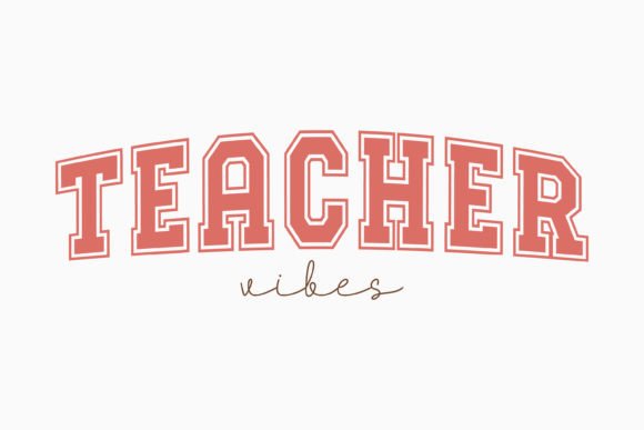 Teacher Vibes Teacher Retro Svg: Graphics for Crafts